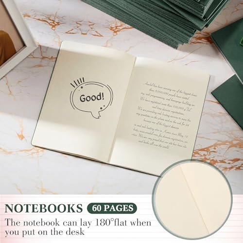 Mimorou 100 Pcs A5 Journals Notebooks Bulk,Green,Unlined - color: Green, style: Unlined