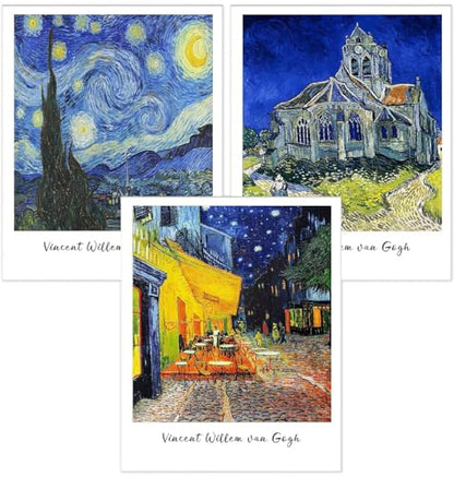3 Pack Van Gogh Diamond Art Kits for Adults Diamond Painting Kit Beginner - color: DP03144, size: Round Drill