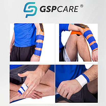 Self Adherent Cohesive Wrap Bandages 2 Inches (Black, 24 Count) - color: Black, size: 24 Count (Pack of 1)