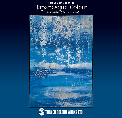Turner Acrylic Paint Set Japanesque Artist Acryl Gouache - Based on Traditional Japanese Colors From Nature, Coarse, Rough, Gritty Texture - [Set of 45 | 20 ml Tubes]