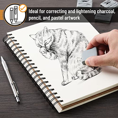 Mr. Pen- Kneaded Erasers, 1.44" x 1.36", 18 Pack, Gray - color: Gray, size: 18 Pack, 1.44" x 1.36"