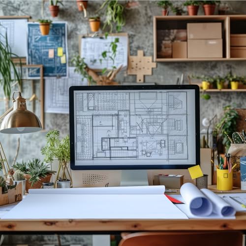 ForraFun 2 Pack 11 x 17 Inches Design Vellum Pad Drafting Vellum Paper Pad White Translucent Drafting Tracing Paper for Drawing Design Tracing and Architecture, 100 Sheets
