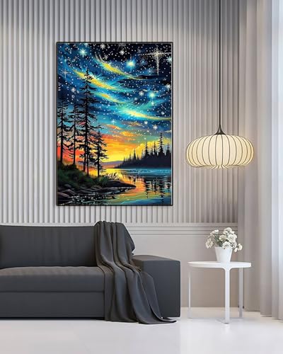 Landscape Diamond Art Kits for Adults, Diamond Art for Beginners 12X16 Inch - color: Landscape 06