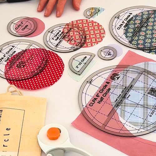 6" Circle Templates, for Quilting and English Paper Piecing - style: 6" Circles