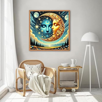 Arttoplus Sun and Moon Diamond Art Kits for Adults Beginners 14x14 inch - color: G9349-US