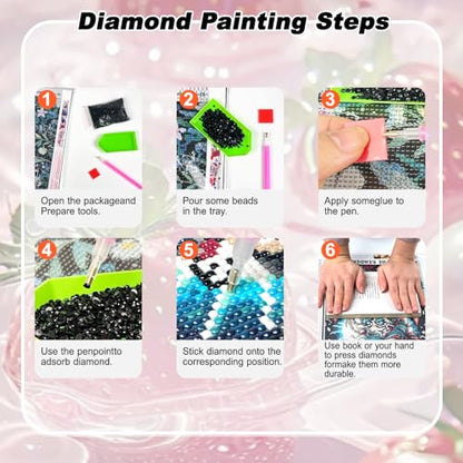 AIBOERL Diamond Art Kits for Adults,Strawberries Diamond Painting | Round Drill Strawberries Diamond Painting for Beginners DIY Rhinestone 5D Diamond dots(Gemstone Craft)Wall Art Gift 12x16IN - color: DP03566