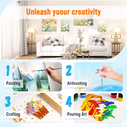 12x16 Canvas for Painting - Artist-Grade Blank Canvases Boards & Panels, Premium White Flat Canvas Bundle forAdults （6pack） - size: 12*16-6