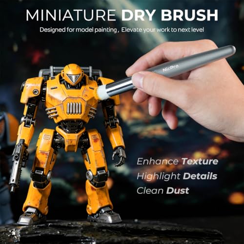 Nicpro 30 PCS Miniature Paint Brushes & Dry Brush, Model Paint Brush Set - size: 30 PCS
