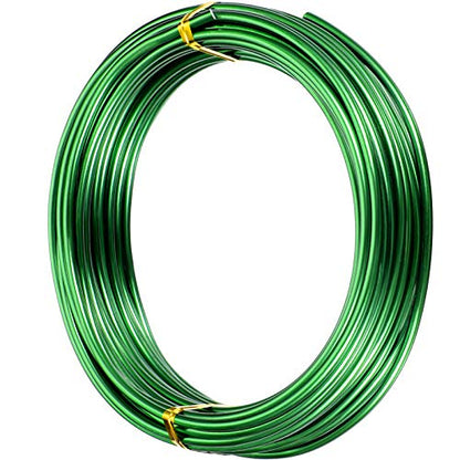 1 Roll Tecunite Aluminum Wire Craft Wire, 10 M X 3 mm, Green | TecUnite Aluminum Craft Wire for Sculpting,10 M X 3 Mm,Green,1 Roll - color: Green, size: 10000 mm x 3 mm