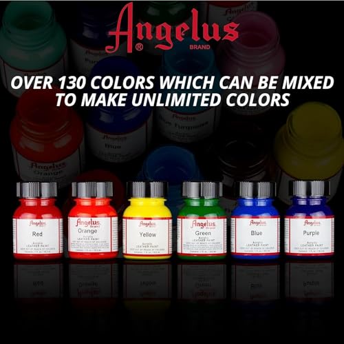 Angelus Acrylic Leather Paint 1 oz Cream - color: Cream, size: 1 Fl Oz (Pack of 1)
