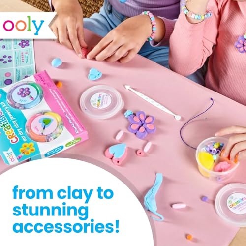 Ooly Air Dry Clay Bracelet & Necklace Jewelry Kit, 2 Reusable Cases, 6 Colors - style: 6 Colors Jewelry Kit