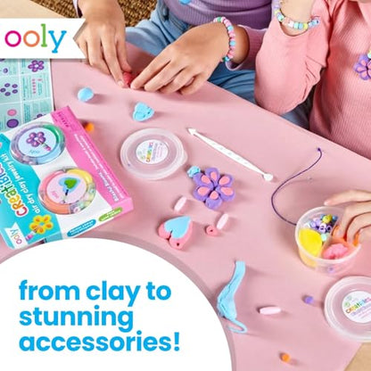 Ooly Air Dry Clay Bracelet & Necklace Jewelry Kit, 2 Reusable Cases, 6 Colors - style: 6 Colors Jewelry Kit