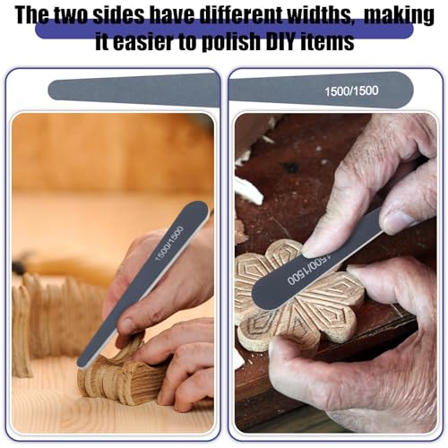 Honoson 10 Pcs Sanding Sticks for Plastic Models, High Grits, Water Drop - style: Water Drop Style