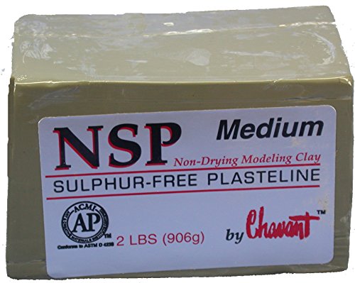 Chavant NSP Medium Green 40 lb. Case of Clay for Sculpting
