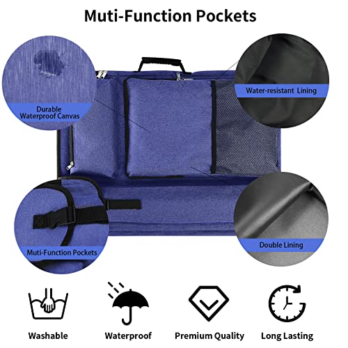 TreochtFUN Art Bags for Supplies Portfolio Case 19 X 25.5 in Artist Folder - color: Navy Blue