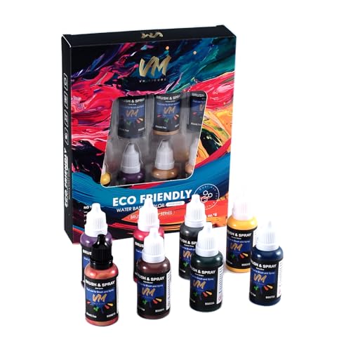 VM Model Paint,20ml Wargame Color Miniature Paint for Miniatures, Models - color: Game Color Set 8 Bottles