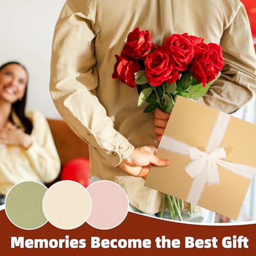 Vienrose Scrapbook Album Gift Set, 10x10 Inch, 40 White Pages, Light Green - color: LightGreen, size: 10x10Inch 20Sheets 40Pages