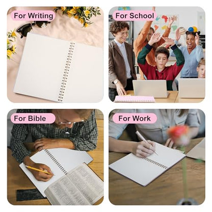 Yoment Graph Paper Notebook Spiral Notebook 8.5 x 11 Large Grid Notebooks | 100 GSM Thick Graph Paper, A4 Plastic Cover Graphing Notebook for Work School Engineering, A4 Pink - color: Pink, style: E - Graph - A4