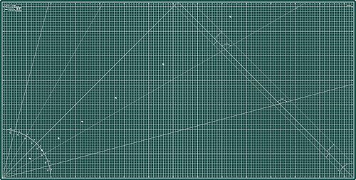 Elan Cutting Mat 36x72 Green, Extra Large Self Healing Cutting Mat 36 x 72 Inch, 5-Ply Craft Board Green, Hobby Board for Sewing and Quiltin - style: 72 x 36"