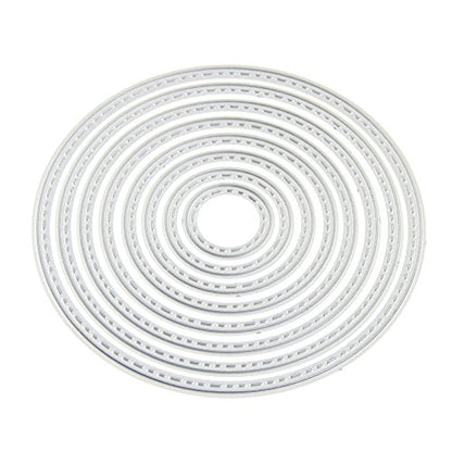 Big Round Cutting Dies Handmade DIY Paper Cards Album Decoration Stencils Template Embossing for Card Scrapbooking Craft Circle - style: Big Round