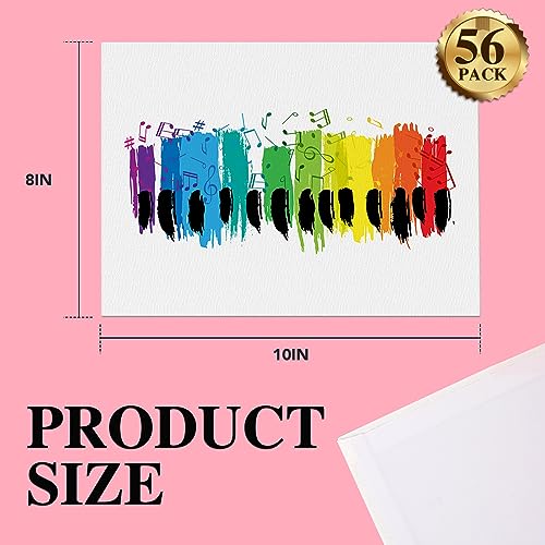 ESRICH 56 Pack 8x10 Primed Canvas Boards Bulk for Acrylic Painting - size: 8*10in 56pack