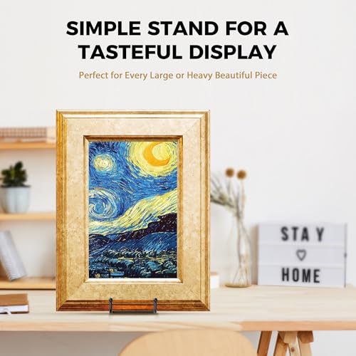 TR-LIFE 16 Inch Heavy Duty Plate Stand (4 Pack) - Metal Display Easel for Large Plates, Picture Frames, Signs, Posters, and Decorative Platters - size: 16 Inch
