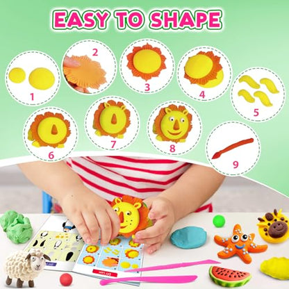 Air Dry Clay 192 Colors, Modeling Magic Clay Gift for Kids - color: 192 Colors
