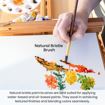 WA Portman 38pc Professional Acrylic Paint Brush Set with 5 Palette Knives