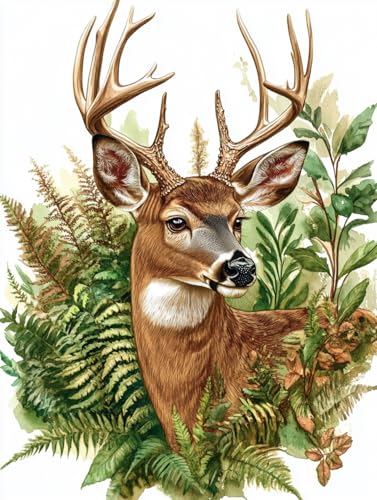 Milila Diamond Art Kits for Adults Full Drill Diamond Painting Kit(Deer) - color: Deer