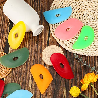 Sherr 21 Pcs Pottery Ribs for Pottery Tools,Bright Color,Classic Style - color: Bright Color, style: Classic Style