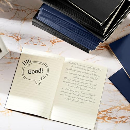 Mimorou 100 Pcs A5 Journals Notebooks Bulk,Black,Navy,Lined - color: Black, Navy, style: Lined