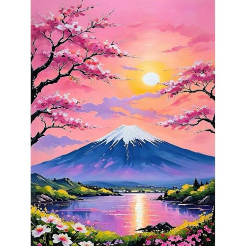 askkqtx Landscape Diamond Art Kits for Adults 12x16 Inch - color: G9583