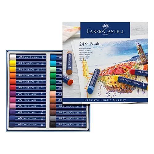 Faber-Castel FC127024 Creative Studio Oil Pastel Crayons (24 Pack), Assorted - size: 24 Count (Pack of 1)