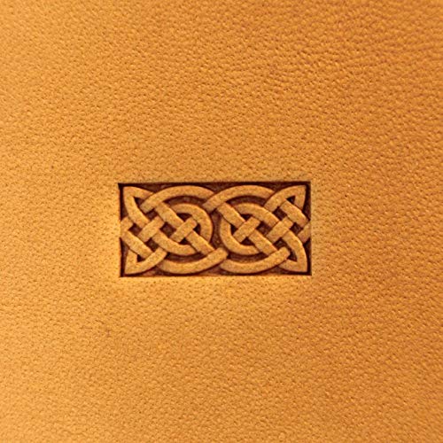 DandS ltd Leather Stamp Tool, Celtic, Professional Steel Craft Tool for Leatherworking, Embossing, Carving & Stamping Leather Projects, Belts Wallets & DIY Projects Compatible with Mallet #242B - color: Celtic 0.31" x 0.63"