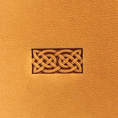 DandS ltd Leather Stamp Tool, Celtic, Professional Steel Craft Tool for Leatherworking, Embossing, Carving & Stamping Leather Projects, Belts Wallets & DIY Projects Compatible with Mallet #242B - color: Celtic 0.31" x 0.63"