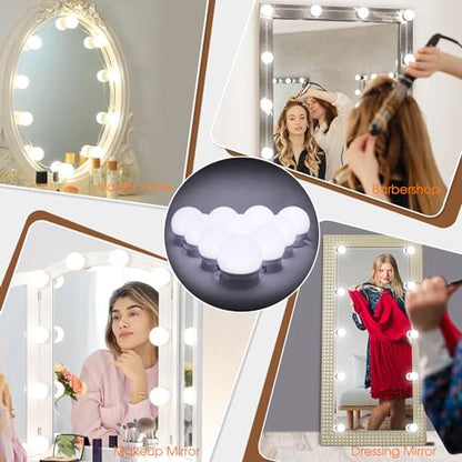 LED Vanity Lights for Mirror Makeup Lighting,Hollywood Style - color: White