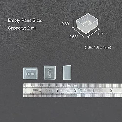150PCS Transparent Watercolor Half Pans, Empty Paint Pans | Clear Plastic Half Pans for Watercolor, Gouache, Oils, DIY Palettes, Paint Refills, Paint Mixing Storage, Custom Palettes - style: 150Pcs Transparent Half Pans