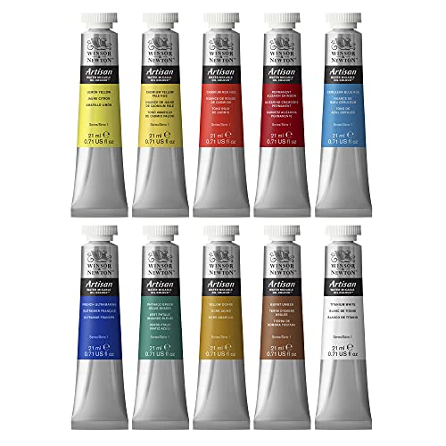 Winsor & Newton Artisan Water Mixable Oil Paint Set, 10 x 21ml Tubes - style: Tube Set 10 x 0.71-oz
