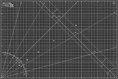 Elan Cutting Mat A1 Black & Taupe, Large Self Healing Cutting Mat 24 x 36 Inch, 5-Ply Craft Board Black, Hobby Board for Crafts 24x36 Inch - style: 36 x 24"