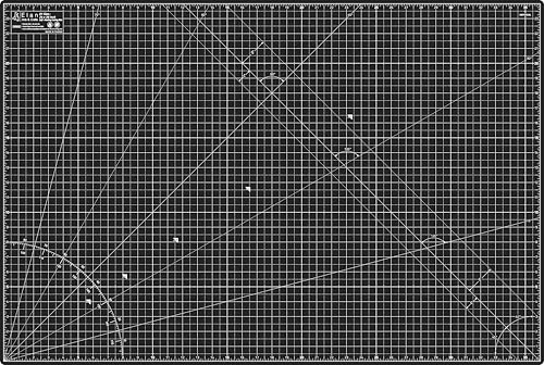 Elan Cutting Mat A1 Black & Taupe, Large Self Healing Cutting Mat 24 x 36 Inch, 5-Ply Craft Board Black, Hobby Board for Crafts 24x36 Inch - style: 36 x 24"