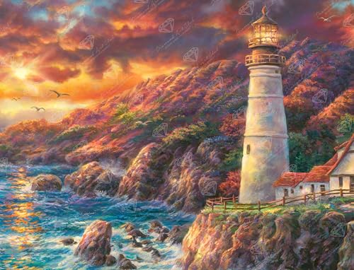 DIAMOND ART CLUB Apex of Fate Diamond Painting Kit for Adults | Fun DIY Crafts for Adults, Square Diamond Art Canvas by Chuck Pinson, 15.8" x 12.1" (40.1 cm x 30.6 cm) - color: Apex of Fate