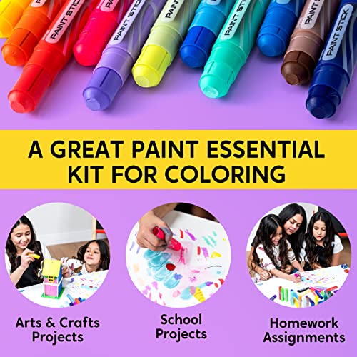 JOYIN 36 Colors Washable Tempera Paint Sticks, Art Supplies, Paint for Kids, Quick Drying and No Mess Arts Project, Gifts for Kids and Artists Birthday Valentine Easter Gifts for Boys Girls