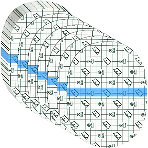 Nuanchu 50 Pcs Waterproof Bandages Second Skin Tattoo Cover, 5.9 x 7.8 Inch | Transparent Film Dressing, Adhesive Tattoo Aftercare Tape Bandages for Post Surgical Wound, Swimming, Shower Wrap Protection - size: 5.9 x 7.8 in (50 Pack)