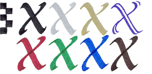 Speedball Elegant Writer Calligraphy 6 Marker Set, Assorted Colors, 3.0 mm Chisel Nib Tip Pens for Drawing, Journaling, and Scrapbooking - color: Assorted Colors, style: 3.0 mm
