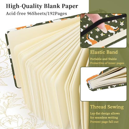 5x5 Pocket Sketch Book,80gsm Hardcover Art Sketchbook for Drawing Journal | Cloth Cover,80gsm Blank Paper,96Sheets,Lay-Flat,Portable Travel Creation Paint Diary Memo Planner,Dry MediaLying Cat - color: Cloth Cover-4.8x4.8in-Lying Cat