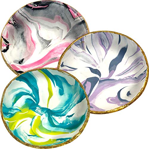 Hapinest Make Your Own Clay Jewelry Dish Craft Kit for Girls for Girls Ages 8 9 10 11 12-14 Years Old & Up