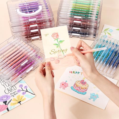 Acrylic Gel Pens for Coloring, 72 PCS Premium Gift Box Set - color: 72 Colors
