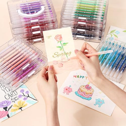 Acrylic Gel Pens for Coloring, 72 PCS Premium Gift Box Set - color: 72 Colors