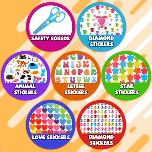 DOITEM Pipe Cleaners Craft Supplies, Arts and Crafts Supplies Including Pipe Cleaner Wiggle Googly Eyes Pom Poms Feathers Sticks Sequins for Kids Over 8 Years Old - color: 1800+
