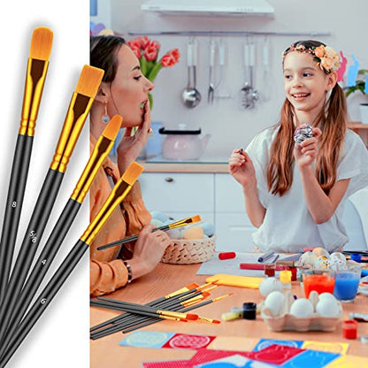 Artstorys Paint Brushes Set, 30 Pcs Acrylic Oil Watercolor Painting Brushes - color: Black